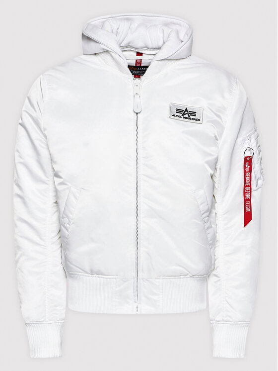 Alpha Industries Alpha Industries Bomber-jakk Back Print 128113 Valge Regular Fit