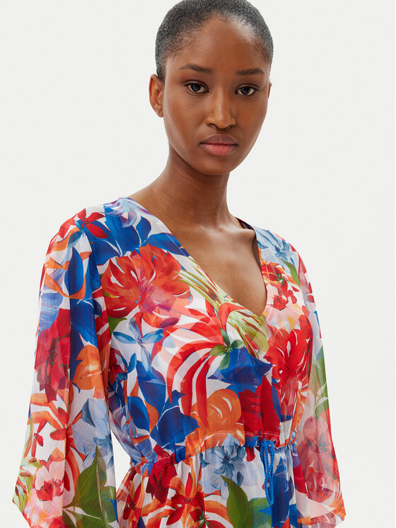 Selmark Selmark Rochie de plajă BL596 Colorat Relaxed Fit