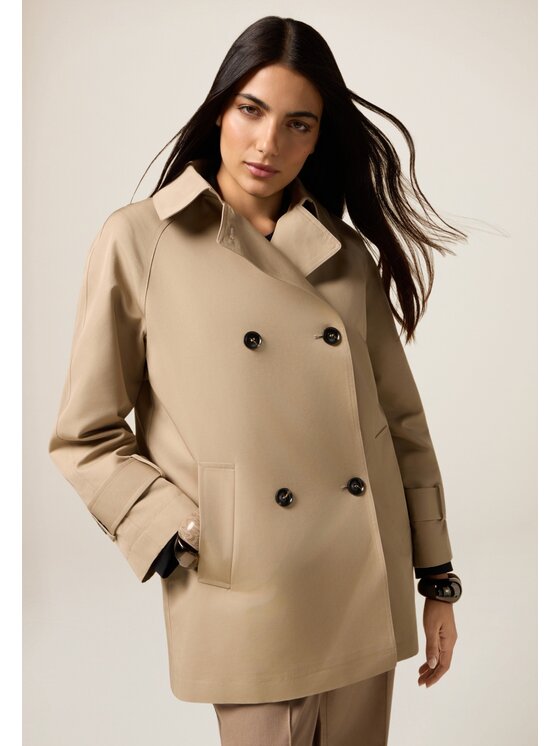 Oltre Oltre Cappotto 0076J000119N002 Écru Baggy Fit