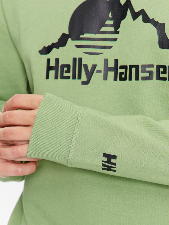 Helly Hansen Helly Hansen Світшот Yu Crew Sweater 2.0 53891 Зелений Regular Fit