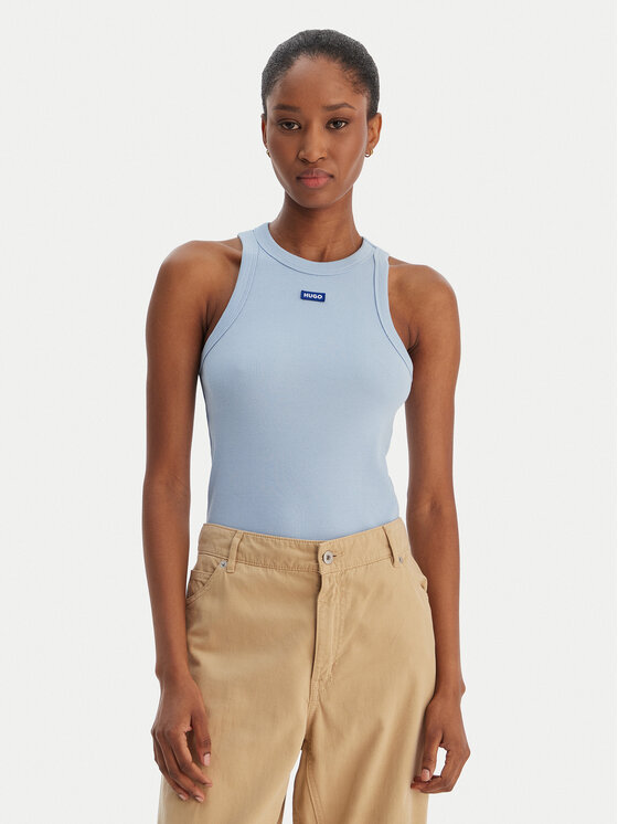HUGO HUGO Топ Easy 50508857 Блакитний Slim Fit