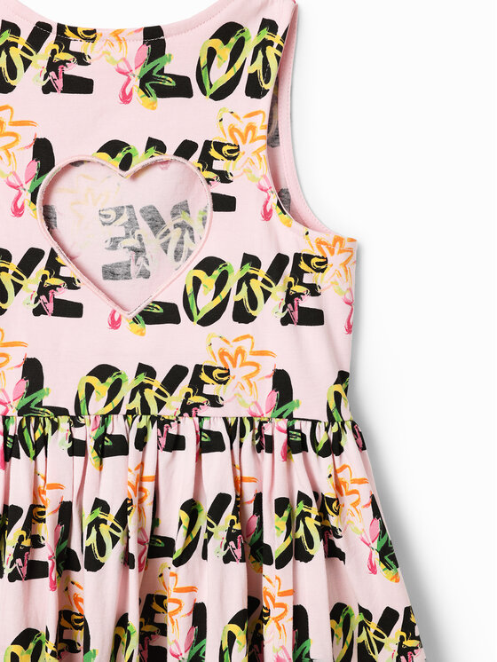 Desigual Desigual Ежедневна рокля 23SGVK11 Розов Regular Fit