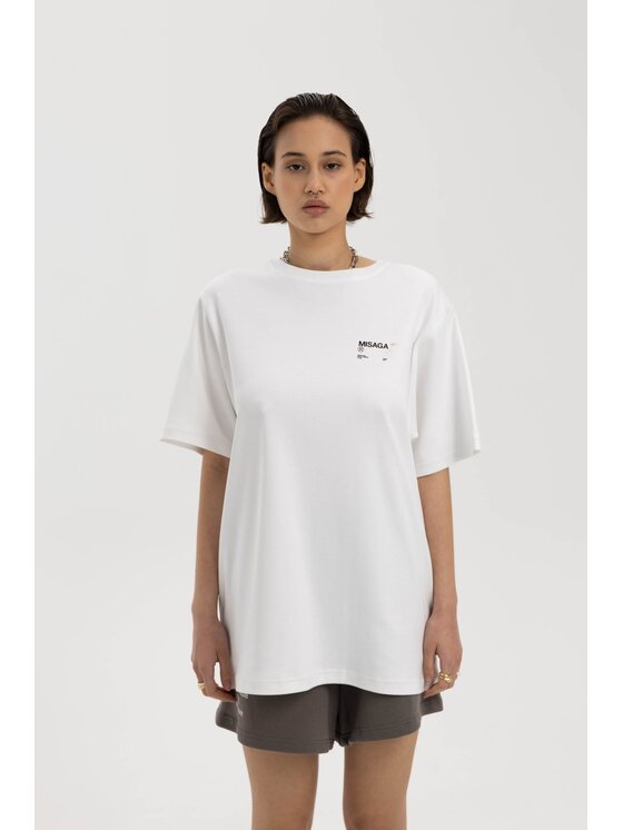 T-Shirt Misaga, Rozmiar L, Białe, Brunch T-Shirt