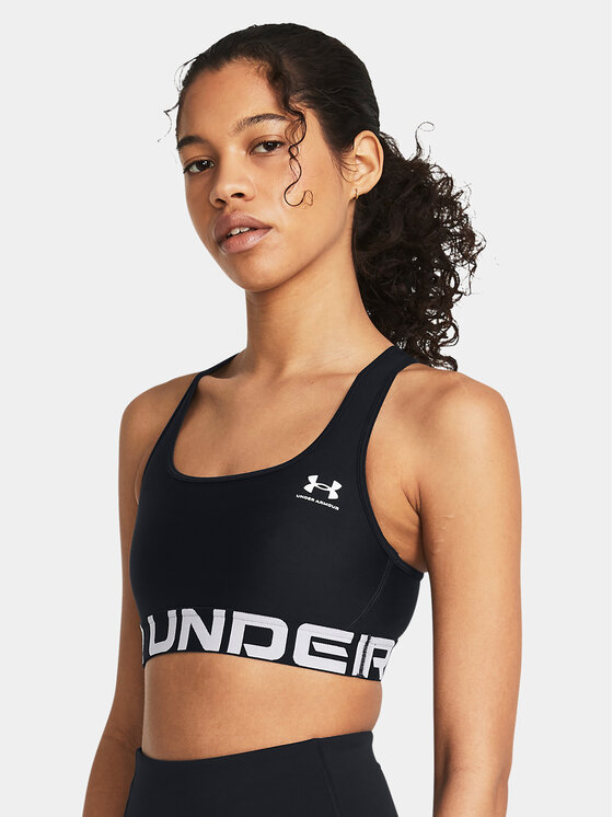 Under Armour Under Armour Sutien sport Ua Hg Authentics Mid Branded 1383544-001 Negru Compression Fit