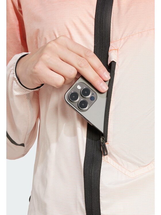 adidas adidas Kurtka do biegania 129037 Pomarańczowy Regular Fit