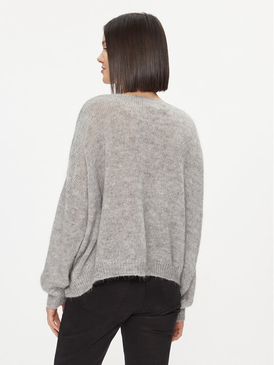 Kontatto Kontatto Sweter 3M1200 Szary Oversize