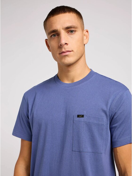 Lee Lee T-shirt RELAXED POCKET TEE Blu Regular Fit