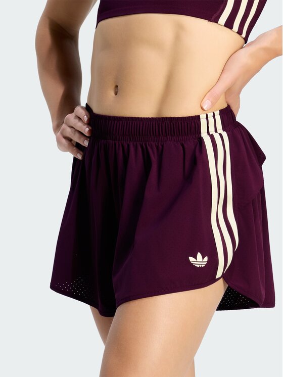 adidas adidas Szorty sportowe 168705 Bordowy Loose Fit