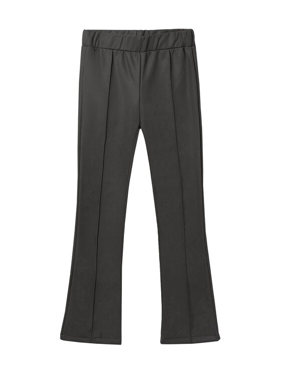 Mayoral Spodnie z imitacji skóry 7757 Czarny Regular Fit