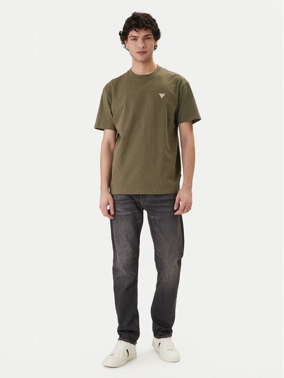 Guess Jeans Guess Jeans Póló M4YI46 K8FQ4 Khaki Regular Fit
