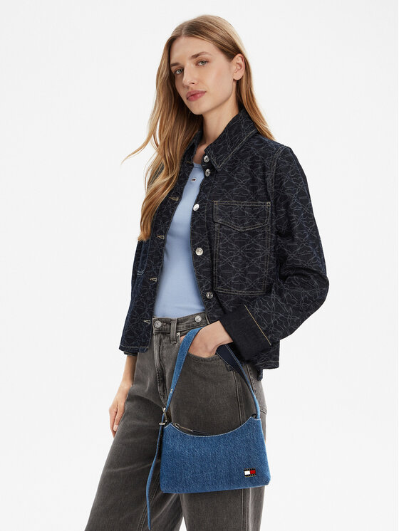 Tommy Jeans Tommy Jeans Kabelka Tjw Cool Denim Shoulder Bag AW0AW17877 Modrá