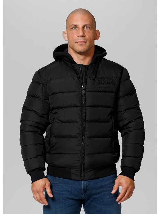 PITBULL PITBULL Kurtka zimowa HIDDEN Czarny Regular Fit