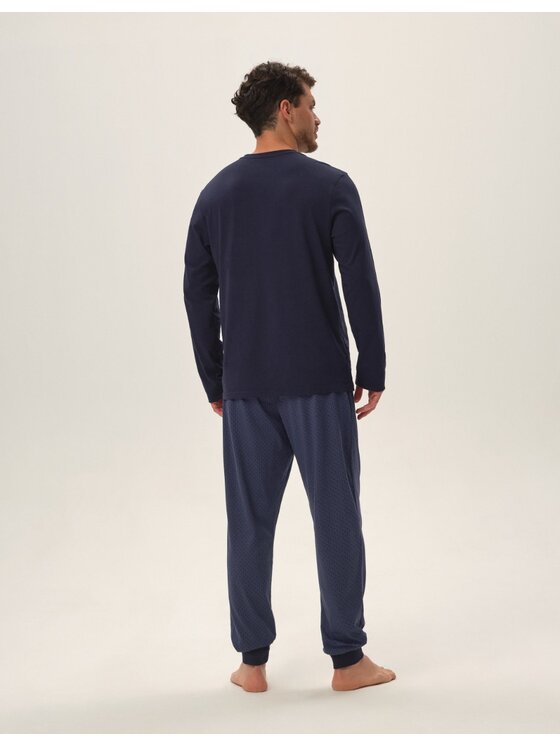 Henderson Henderson Pyžamo 41920 Modrá Regular Fit