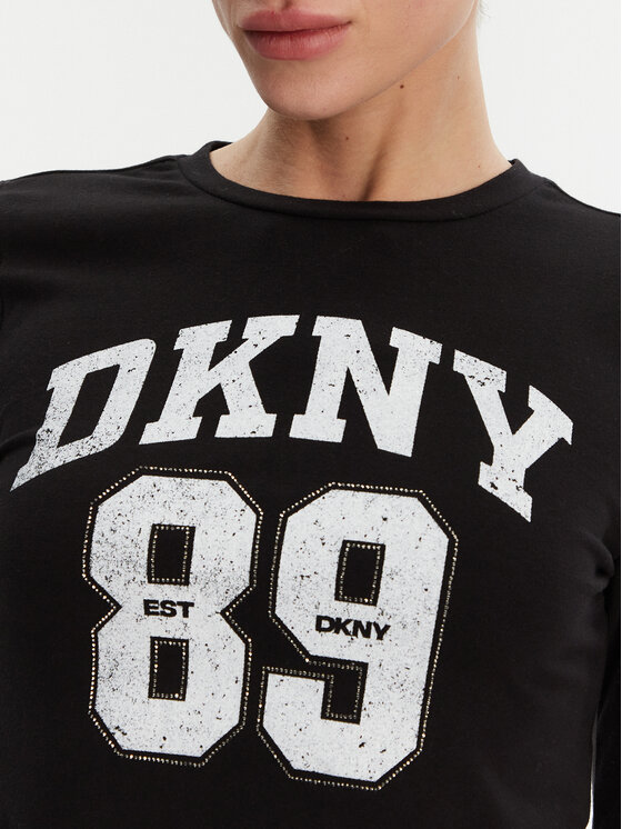 DKNY DKNY Bluzka DP4T9979 Czarny Regular Fit