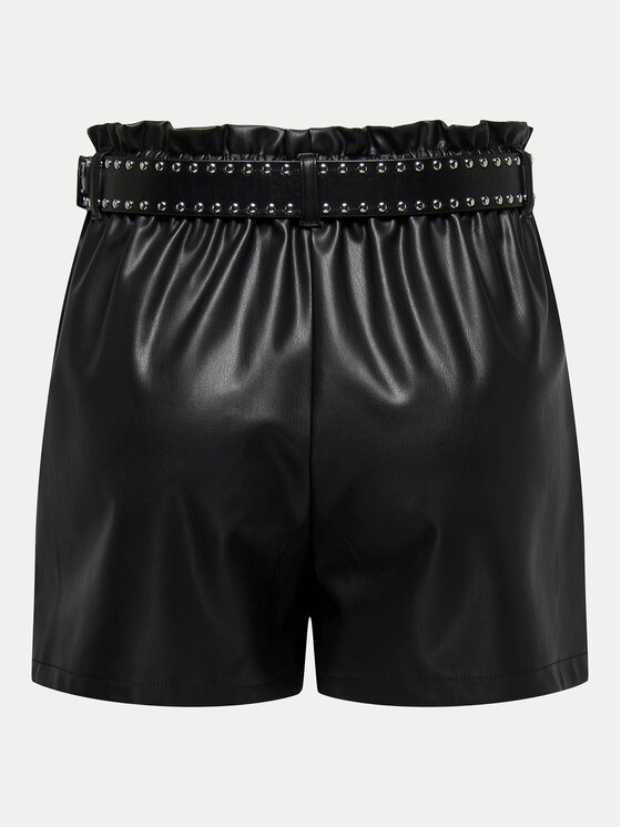 JDY JDY Shorts aus Kunstleder Maya 15336992 Schwarz Regular Fit