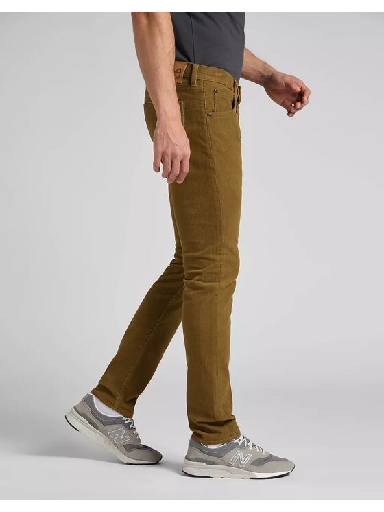 Lee Lee Pantaloni di tessuto LUKE Marrone Slim Fit