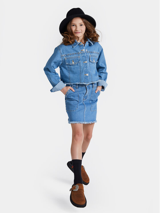 Coccodrillo Coccodrillo Kurtka jeansowa WC4152301JCG Niebieski Regular Fit
