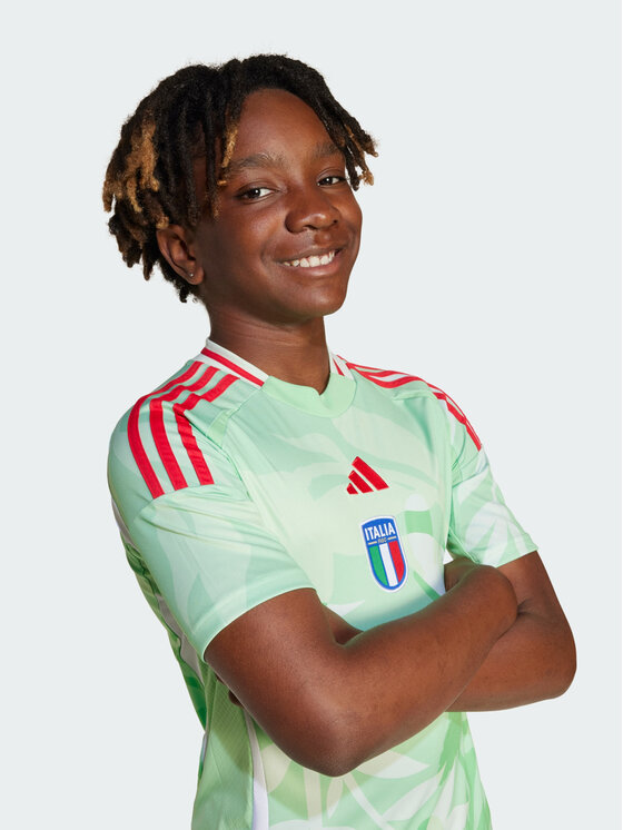 adidas adidas Koszulka techniczna Italy 25 (Women's Team) Away Jersey Zielony Regular Fit