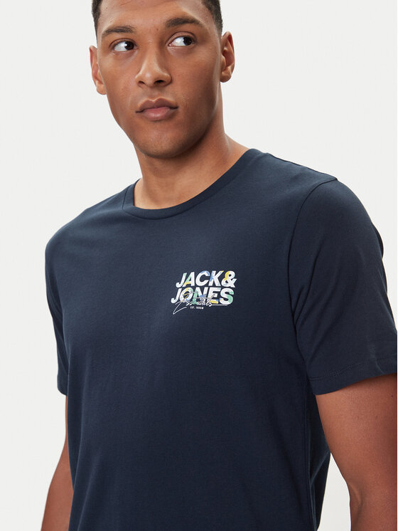 Jack & Jones Jack & Jones 4 t-kreklu kompleksts Geplas 12288304 Daudzkrāsains Regular Fit