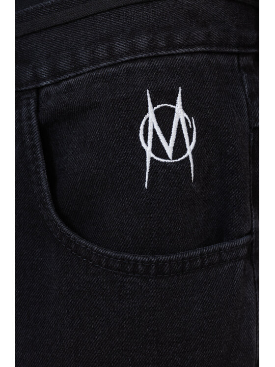 Mercur Mercur Jeansy Loose Monument Czarny Loose Fit