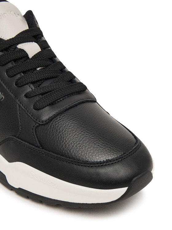 Calvin Klein Calvin Klein Snīkeri City Runner Laceup Lth Mix HM0HM02309 Melns