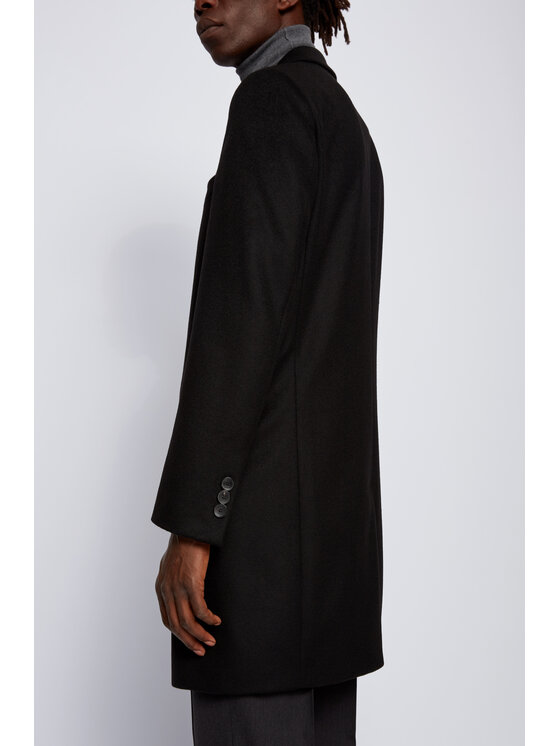 BOSS Boss Wollmantel Nye2 50438689 Schwarz Regular Fit