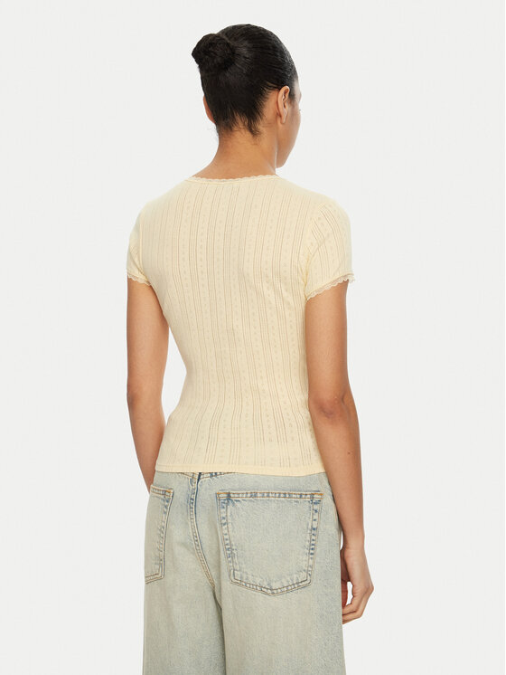 Tommy Jeans Tommy Jeans Marškinėliai DW0DW19493 Geltona Slim Fit