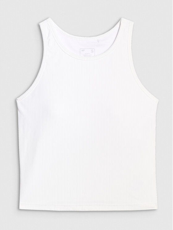 4F 4F Tank top SMART OFFICE Biały Slim Fit