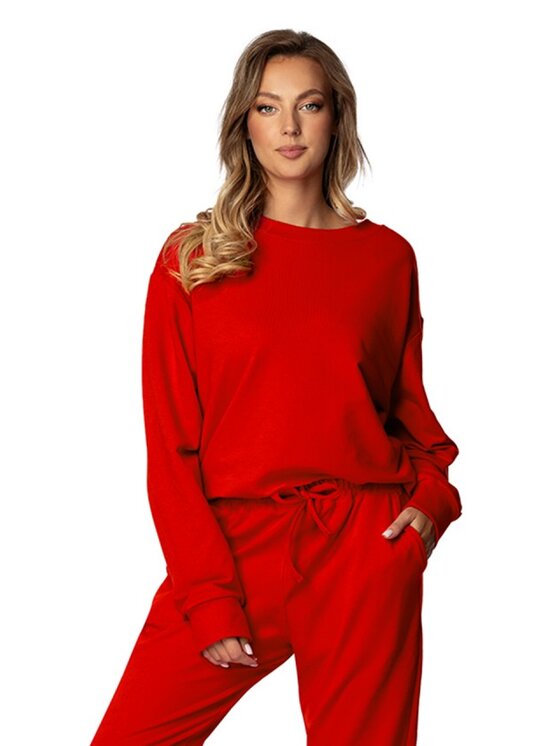 DKaren Sport DKaren Sport Bluza DK-K-B7 Czerwony Regular Fit