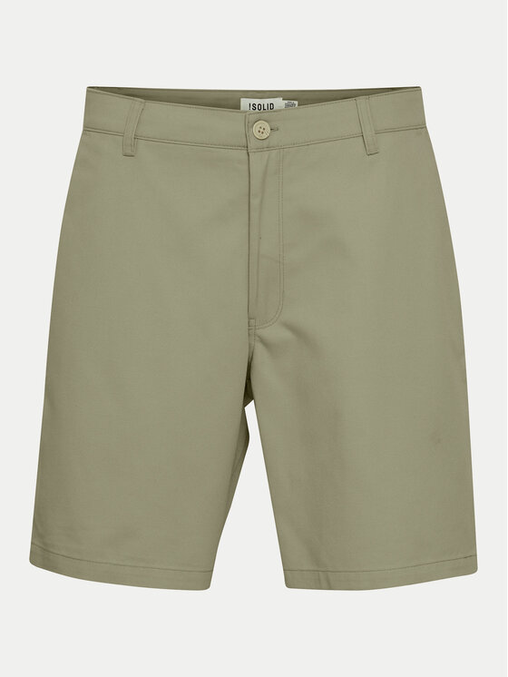 Solid Solid Pantaloncini di tessuto Alann 21108215 Verde Relaxed Fit