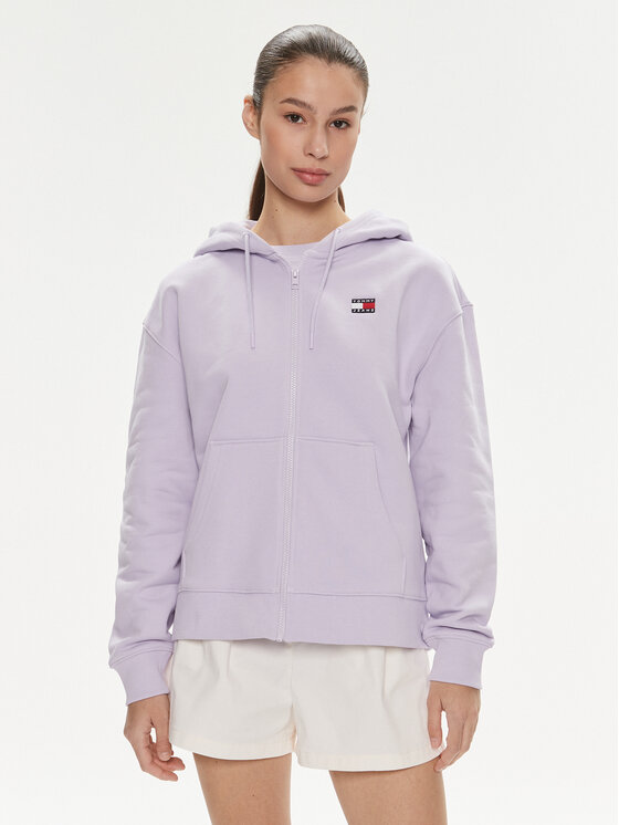 Tommy Jeans Tommy Jeans Felpa Badge DW0DW17955 Viola Relaxed Fit
