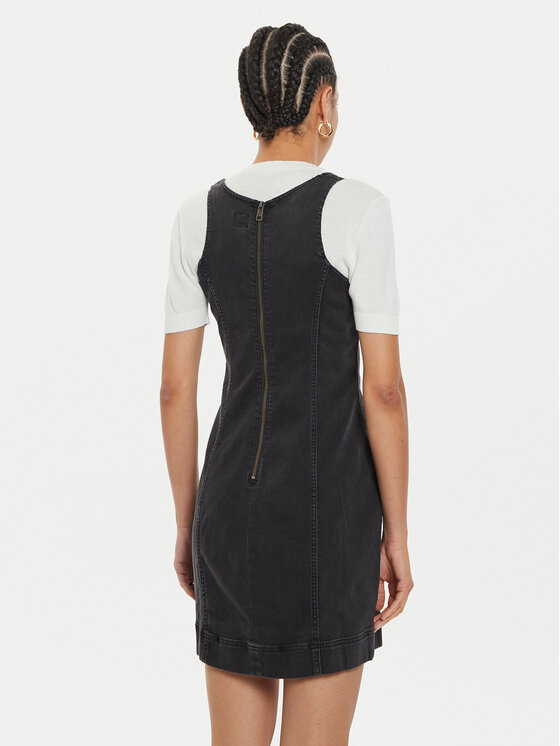 Lee Lee Džinsinė suknelė Foreverfit 112355124 Juoda Slim Fit