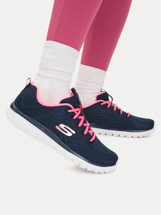 Skechers Skechers Sneakersy Get Connected 12615/NVHP Granatowy