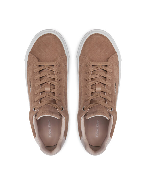 Calvin Klein Calvin Klein Superge Flatform Cup Lace Up W/Ml HW0HW02282 Rjava
