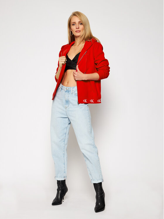 Calvin Klein Jeans Calvin Klein Jeans Džemperis J20J215074 Raudona Regular Fit