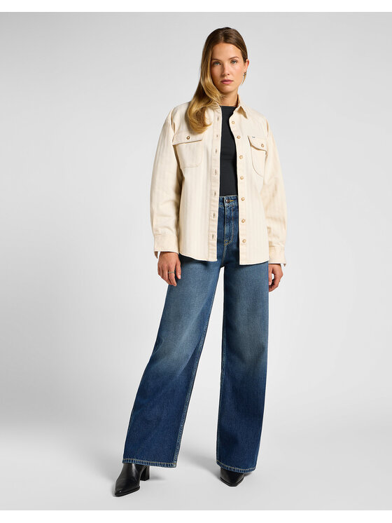 Lee Lee Jeansy STELLA A LINE Niebieski Slim Fit