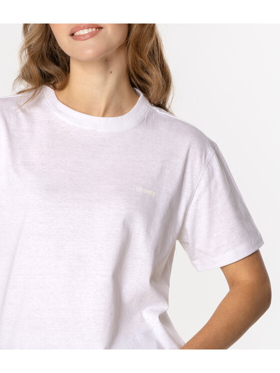 Lee Cooper Lee Cooper T-Shirt CROPPED 8515 Biały Loose Fit