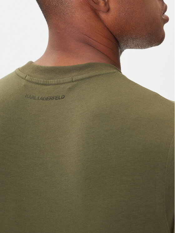 KARL LAGERFELD KARL LAGERFELD T-krekls 755032 554221 Zaļš Regular Fit