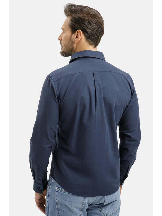 Cross Jeans Cross Jeans Koszula 35660-001 Granatowy Regular Fit