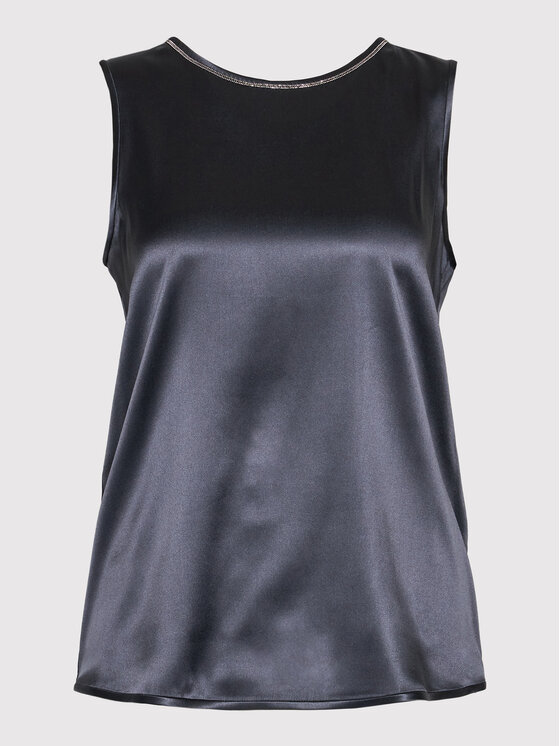Peserico Peserico Блузка E08893D Cиній Regular Fit