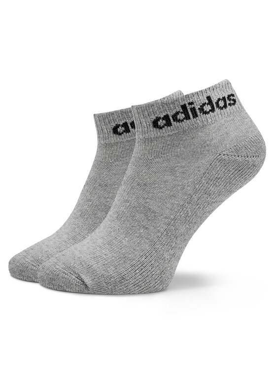 adidas adidas Șosete scurte Linear Ankle Socks Cushioned Socks 3 Pairs IC1304 Gri
