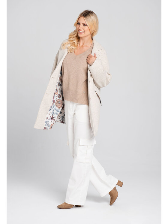 eaphi　FLUFFY PEPLUM VEST ベージュ eaphiFLUFFY PEPLUM VEST ベージュ