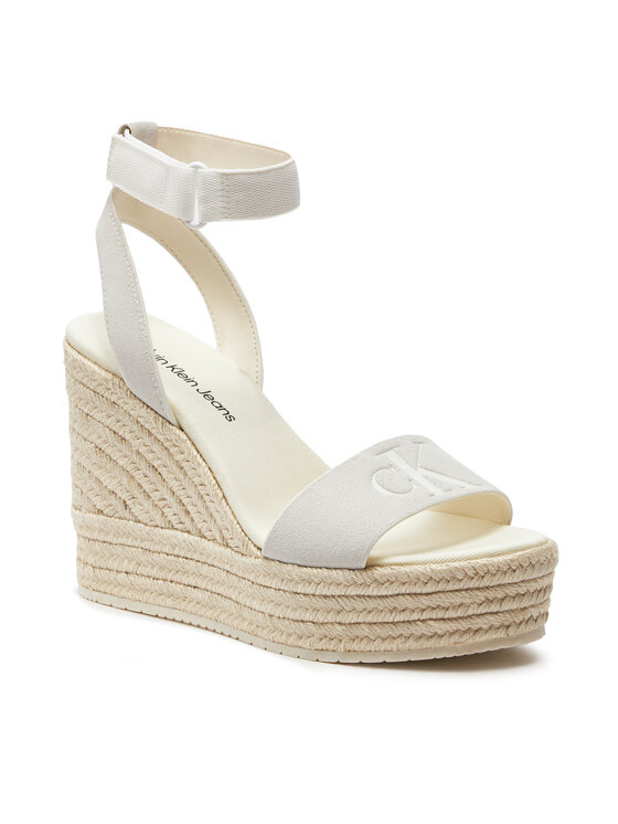Calvin Klein Jeans Calvin Klein Jeans Espadrilky Wedge Sandal Su Mg Btw YW0YW01026 Écru