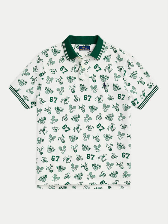 Polo Ralph Lauren Polo Ralph Lauren Поло 710963484001 Білий Custom Slim Fit