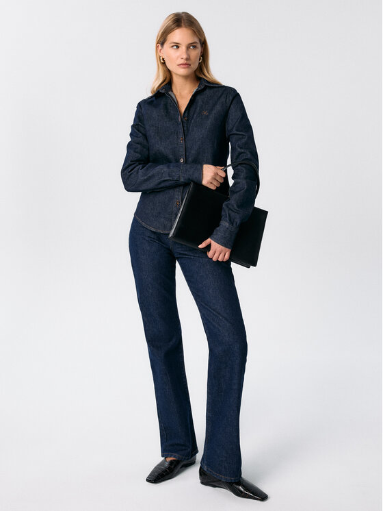 MARI PRETI MARI PRETI camicia di jeans Denim Dream Blu scuro Regular Fit