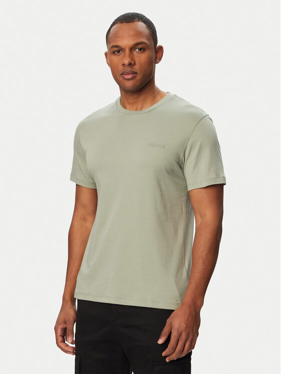 Calvin Klein Tricou LV04LG222G Kaki Slim Fit