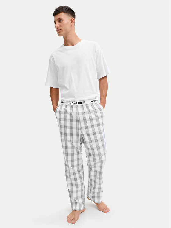 Jack & Jones Jack & Jones Πιτζάμα Luca 12266993 Λευκό Standard Fit