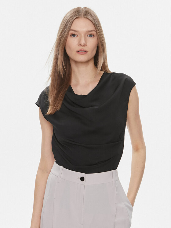 Calvin Klein Calvin Klein Bluse K20K206281 Schwarz Slim Fit
