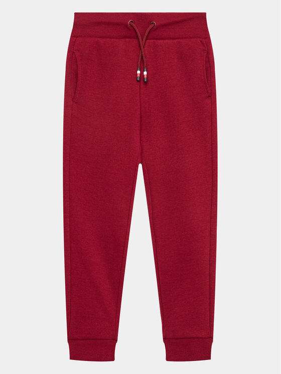 Tommy Hilfiger Teplákové nohavice Monotype KB0KB08278 D Bordová Regular Fit