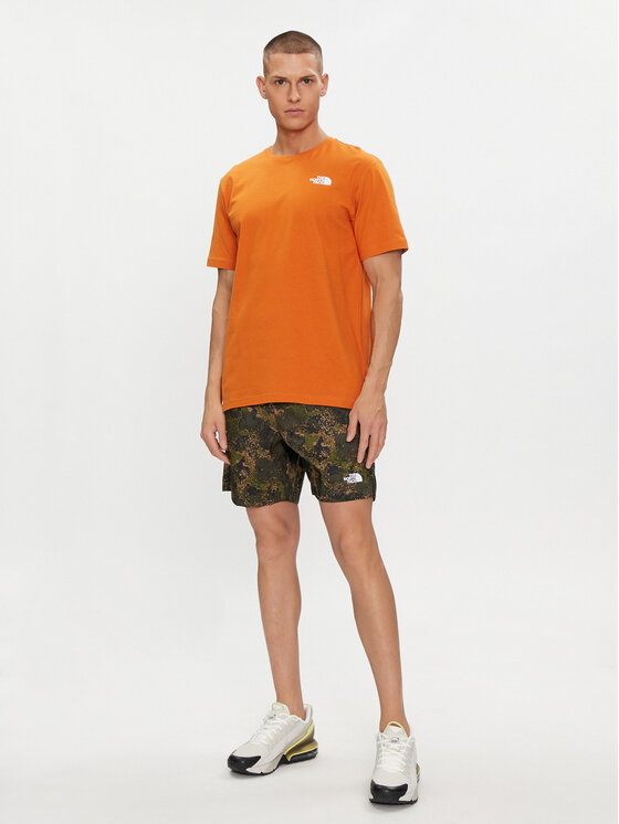 The North Face The North Face Tricou Redbox NF0A87NV Portocaliu Regular Fit